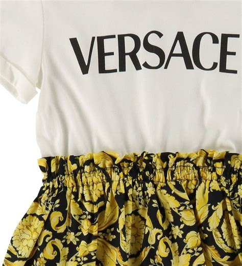 versace jurk zwart geel lang|Dames jurken van Versace .